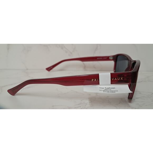 NEW Prive Revaux The Typhoon Merlot & Gray Unisex Polarized Sunglasses - Picture 3 of 7